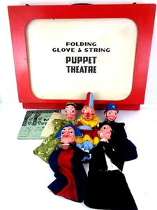 Vintage Pelham Puppets & Ron Field Glove & String Theatre & Punch Judy Bundle - Picture 1 of 12