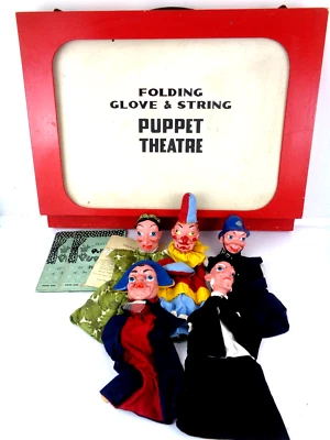 Vintage Pelham Puppets & Ron Field Glove & String Theatre & Punch Judy Bundle - Image 1 of 4