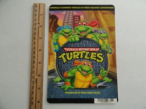TORTUGAS NINJA MUTANTES ADOLESCENTES - TARJETA DE RESPALDO DE VIDEO DE GRAN ÉXITO 5"X8" SIN PELÍCULA - Imagen 1 de 3