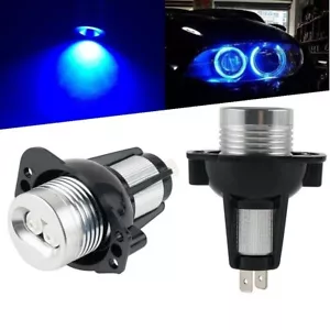 LED Angel Eyes Blue LED Marker Halo Ring Bulbs for BMW 3 Series E90 E91 2005-08 - Imagen 1 de 6