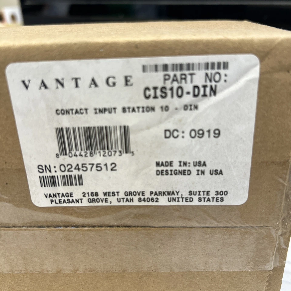 Vantage Controls CIS10-DIN - Contact Input Station 10-DIN - Image 1 of 1