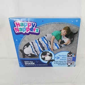 Happy Nappers Shak The Shark Play Pillow Sleepy Sack Kids Fun Snuggly Soft NEW - Picture 1 of 6