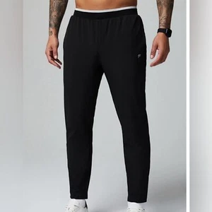 Fabletics The Fundamental Pant Size M 31X27 Black Tapered Athleisure Activewear - Picture 1 of 13