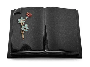 Grabbuch, Grabstein, Buch, Grabplatte, Steinbuch, Black, 40x30x7 cm - Bild 1 von 1