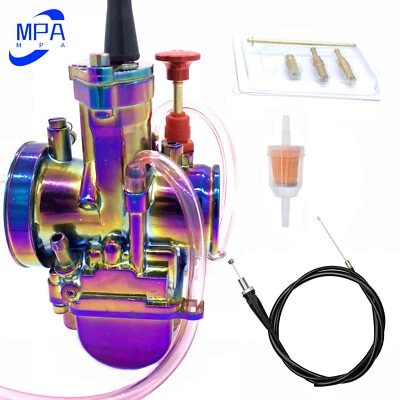 PWK32 Carburetor for Yamaha YZ175 YZ80 YZ85 YZ100 YZ125 and Throttle Cable - Image 1 of 4