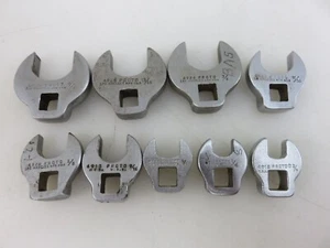 Proto Crowfoot Wrench Set 9pc 3/8" Drive 3/8"-7/8" Crowsfoot Vintage Made In USA - Picture 1 of 15