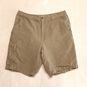Uniqlo Mens Cotton Linen Chino Shorts Sz.M/Waist 30-33/Green/Drawstring - Picture 1 of 8
