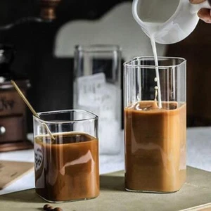 Elegant Minimalist square glass tumbler eco-friendly - Picture 1 of 4