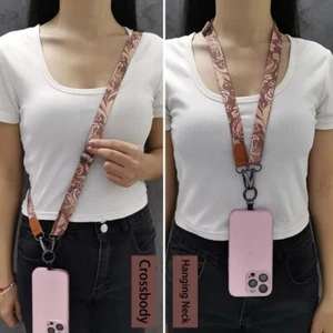 Retro Pattern Crossbody Cell Phone Lanyard Hanging Lanyard Pendant - Photo 1 sur 11
