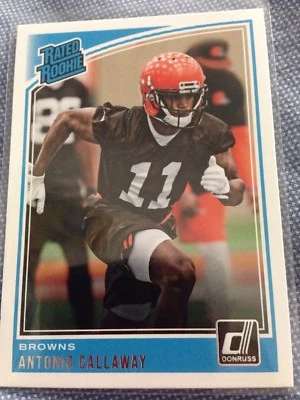 2018 Donruss Football Rated Rookie #341 Antonio Callaway Rc Browns - Image 1 of 2