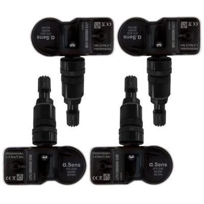 4 TPMS Sensors Black Plug & Play for Chevrolet Aveo Camaro Captiva Corvette Cr - Image 1 of 4