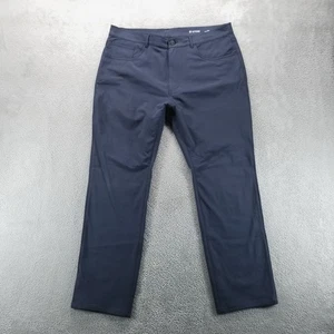 G Fore Pants Mens 36x30 Blue Straight Golf Chinos Mid Rise Stretch Performance - Picture 1 of 10