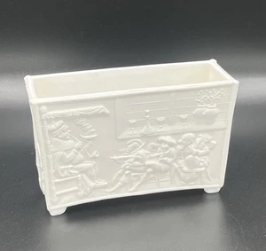 Antike Sowerby 1232 alte viktorianische gepresste Milchglas Geiger Vase - Bild 1 von 16