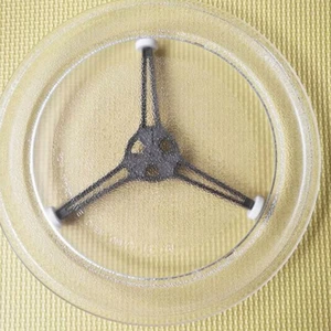 2 Stück Mikrowelle Drehteller Halterung Spinner Platte Rolle Ring Teile für - Bild 1 von 12