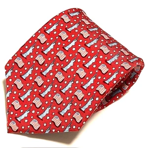 Vineyard Vines Tie Statue of Liberty USA Flag New York America Patriotic Cool - Picture 1 of 23