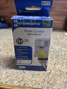 Intermatic K4121C Stem Mount Photo Control 120V Outdoor Light Control - Picture 1 of 3