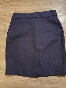 J. Crew The Pencil Skirt Navy 2P Waist 28” - Picture 1 of 5