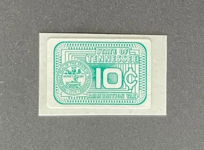 Tennessee State Revenue - 10 cents green Ammunition Tax #AM62 - MNH - TN - Image 1 of 2