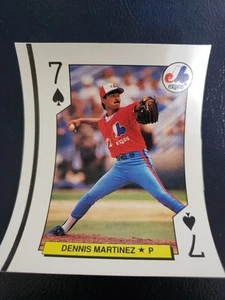 Dennis Martinez Expos 1991 All Stars SQUARE Corners Playing Card W Strip - Picture 1 of 4