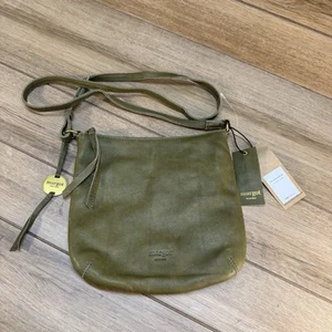 Neu mit Etikett Margot New York Umhängetasche Handtasche Echtleder SM Remy Hobo grün 118 $ - Bild 1 von 6