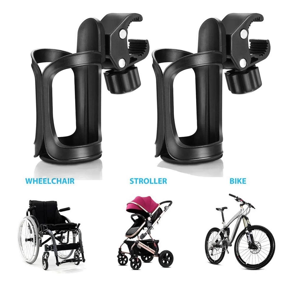 MARKENLOS 2x Getränkehalter Dosenhalter Becherhalter Flaschenhalter Fahrrad Kinderwagen