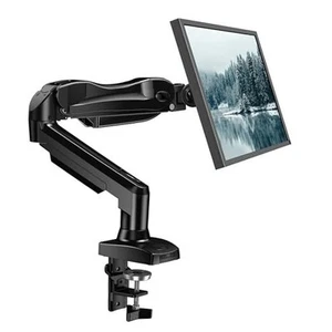  Single Monitor Mount, 13 to 32 Inch Gas Monitor Arm, Adjustable Stand, Vesa  - Picture 1 of 7