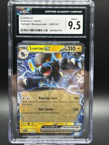 🔥 Luxray ex Double Rare Twilight Masquerade 068/142 Pokémon 2024 CGC 9.5 🔥 - Imagen 1 de 2