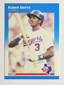 1987 Fleer #138 Ruben Sierra RC - Picture 1 of 2