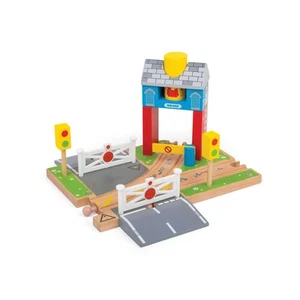Túnel de caja de señal de riel Bigjigs - Compatible con otras marcas importantes de rieles de madera - Imagen 1 de 8