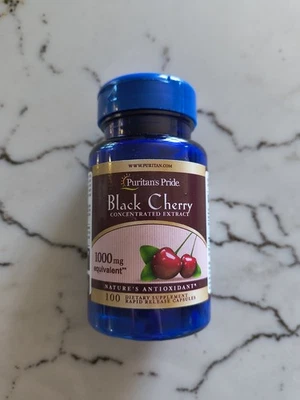 Puritan's Pride Black Cherry Extract 1000mg 100 Count - Image 1 of 4