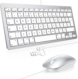 Wired Keyboard and Mouse Combo for Mac USB/Type-C Dual Interface Wired Keyboard - Picture 1 of 17