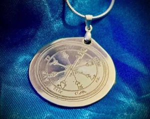 Sterling Silver 4th Pentacle of the Sun for Seeing Spirits - Imagen 1 de 2
