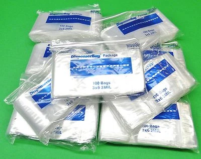 3x6 Reloc Zippit Bags 1000 Reclosable Clear 2mil Poly Bag 3" x 6"  1,000 pcs - Image 1 of 4