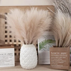 10pcs Artificial Reed Bouquet Fake Flowers for Boho Home Wedding Xmas Decoration - Picture 1 of 20