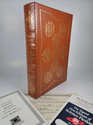 SIGNED Infinity Beach by Jack McDevitt ~ Easton Press 1st Edition w COA Numbered — 第 1/4 张图片