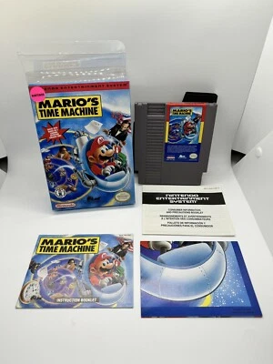 Mario's Time Machine NES Nintendo Complete CIB W/ Rare Poster! Great Shape!!! - Image 1 of 4