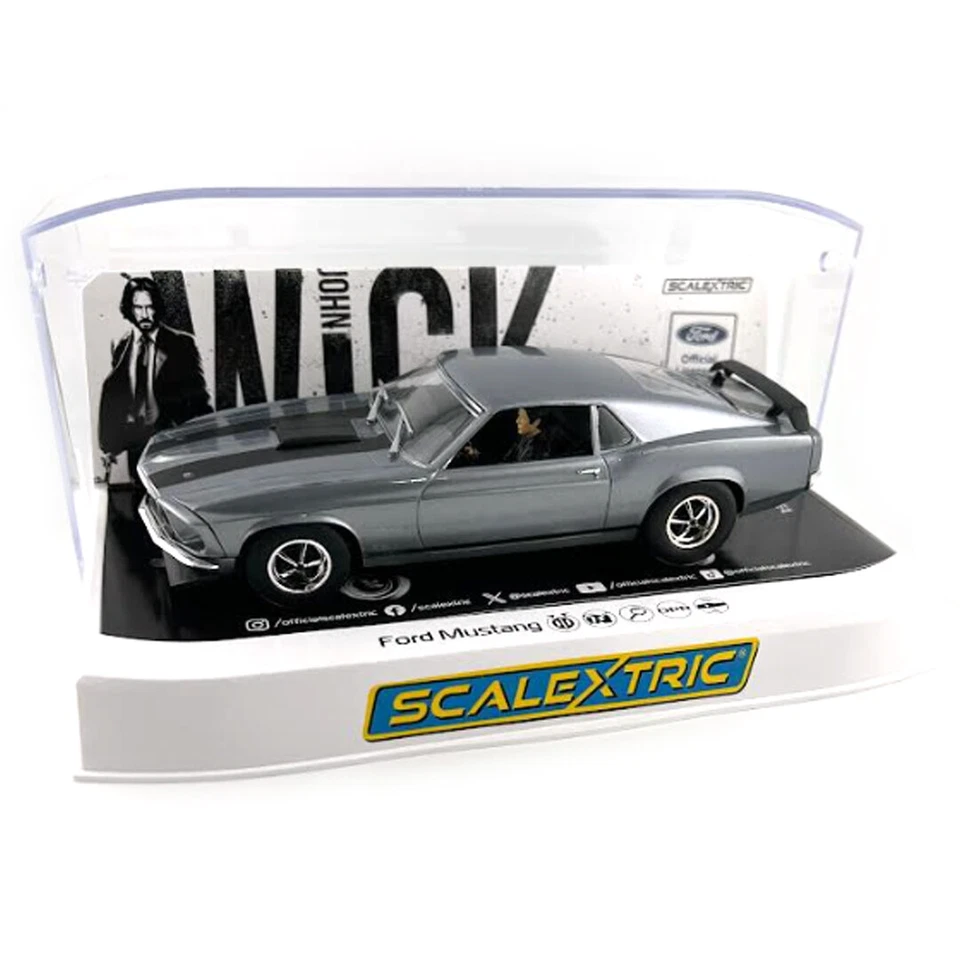 Scalextric C4497 1 32 BOSS 429 John Wick Ford Mustang Slot Car