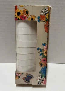 Vintage Sears Shower Curtain Hooks 12 Hard Plastic White Retro - Open Box - Picture 1 of 8