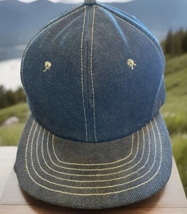 Vintage Denim Mütze Snapback Cap hergestellt in den USA Delong - Bild 1 von 6