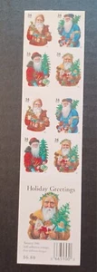 USPS 2001 Holiday Greetings Santa Booklet Of 20 Stamps - MNH - Picture 1 of 2