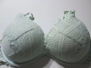 Sujetador La Senza Talla 34D Marfil Con Aros Push-Up Correas Ajustables Encaje Floral - Imagen 1 de 7