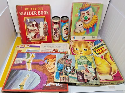 Pre-School Puzzle Lot of 21 Vintage 1943 -1997 Frame Tray, Boxed Set, In cans ++ - Image 1 of 4