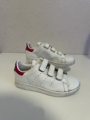 Adidas Stan Smith Cf Ps Girls Originals espadrillas bianche rosa B32706 taglia 13 5