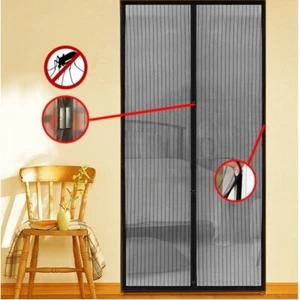 Puerta mosquitera magnética (210x100) cm - Fácil instalación, protección contra insectos - Imagen 1 de 1