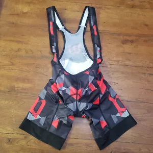 Wattie Ink Womens Large Cycling Bibshorts Red 7" 14" (9.5/10) L - Picture 1 of 9