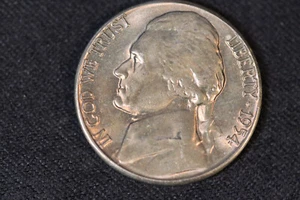 1954 S, Jefferson Nickel, Luster, BU, Nice Light Toning - Picture 1 of 4