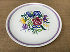 VINTAGE POOLE POTTERY HAND PAINTED FLORAL DINNER PLATE-25.5CM