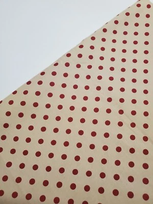Laundry Basket Quilts Fabric Paintbox Moda Red Polka Dot Sew Quilt ONE YARD  - Image 1 of 2