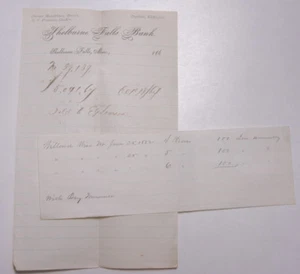 1860s Lamson Goodnow Shelburne Falls Bank Note Letterhead Ephemera L779J - Picture 1 of 5