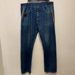 Evisu x Levi’s Jeans Men’s 38 Blue (Super Rare) VTG Selvedge Button Fly Cotton - Picture 1 of 15